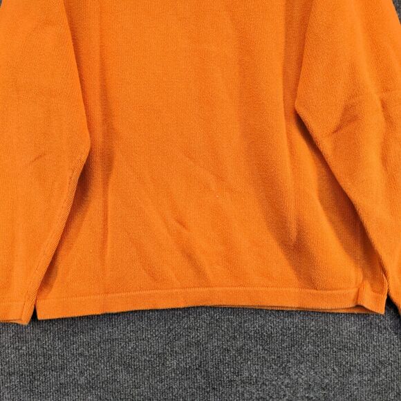 Old Navy Men's Pullover V-Neck Knit Sweater Orange Medium Long Sleeve - Picture 7 of 11
